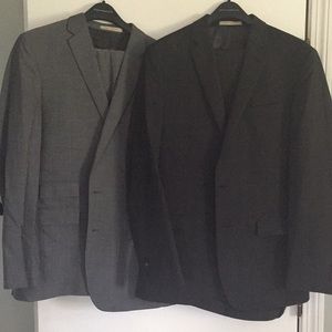 2 x Jospeh Abboud 42L Mens Suits Dark / Light Grey